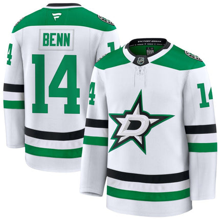 Jamie Benn Dallas Stars 2025 Away Premium Jersey - White