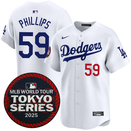 Evan Phillips Los Angeles Dodgers 2025 Home Tokyo Series Jersey - White