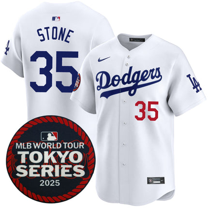 Gavin Stone Los Angeles Dodgers 2025 Home Tokyo Series Jersey - White