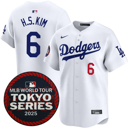 Hyeseong Kim Los Angeles Dodgers 2025 Home Tokyo Series Jersey - White