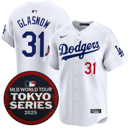 Tyler Glasnow Los Angeles Dodgers 2025 Home Tokyo Series Jersey - White