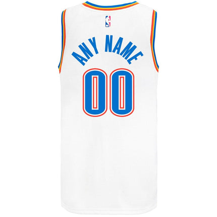 Custom Name Oklahoma City Thunder 2025 Association Swingman Jersey - White