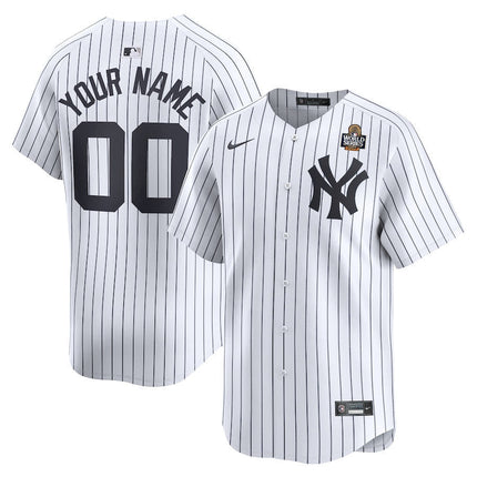Custom Name New York Yankees 2025 World Series Home Limited Baseball Jersey – White
