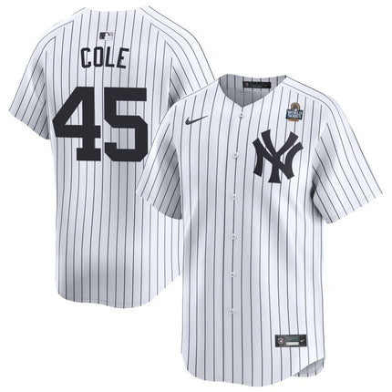 Gerrit Cole New York Yankees 2025 World Series Home Limited Baseball Jersey – White