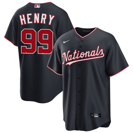 Cole Henry Washington Nationals 2025 Alternate Jersey - Navy