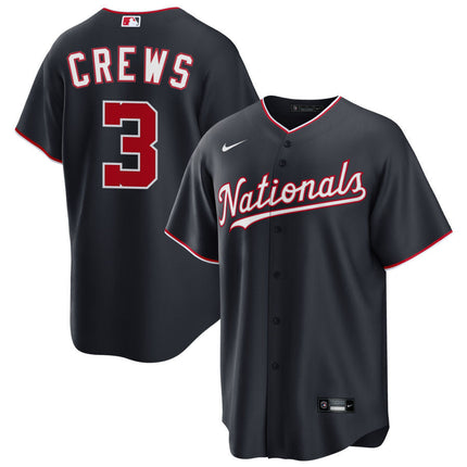 Dylan Crews Washington Nationals 2025 Alternate Jersey - Navy
