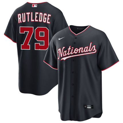 Jackson Rutledge Washington Nationals 2025 Alternate Jersey - Navy