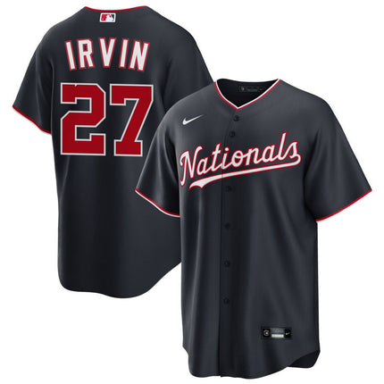Jake Irvin Washington Nationals 2025 Alternate Jersey - Navy