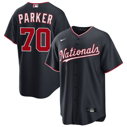 Mitchell Parker Washington Nationals 2025 Alternate Jersey - Navy