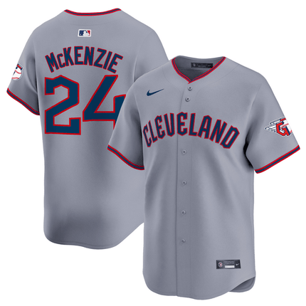 Triston McKenzie Cleveland Guardians 2025 Vapor Premier Limited Jersey - Gray