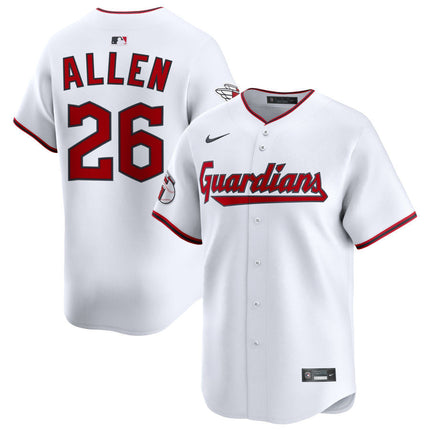 Logan Allen Cleveland Guardians 2025 Home Limited Jersey - White