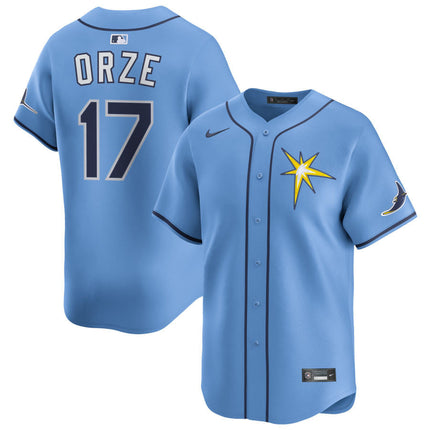 Eric Orze Tampa Bay Rays 2025 Alternate Limited Jersey - Light Blue