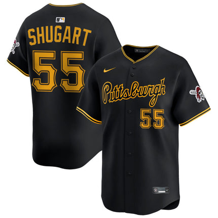 Chase Shugart Pittsburgh Pirates 2025 Alternate Limited Jersey - Black