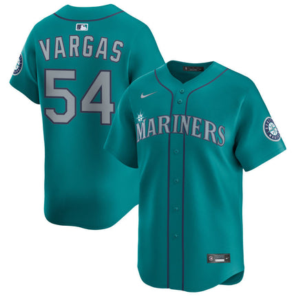 Carlos Vargas Seattle Mariners 2025 Alternate Limited Jersey - Aqua