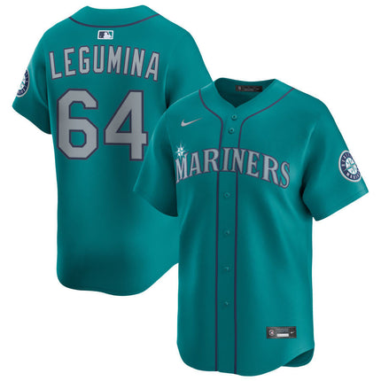 Casey Legumina Seattle Mariners 2025 Alternate Limited Jersey - Aqua
