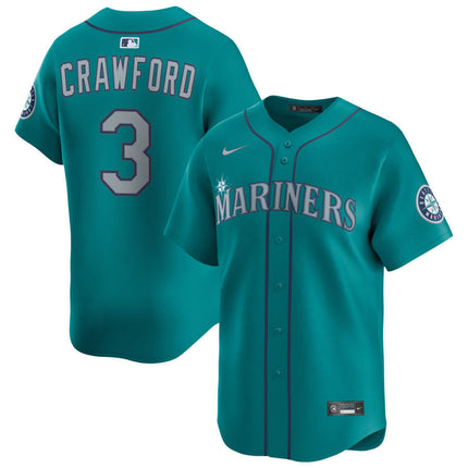 J.P. Crawford Seattle Mariners 2025 Alternate Limited Jersey - Aqua