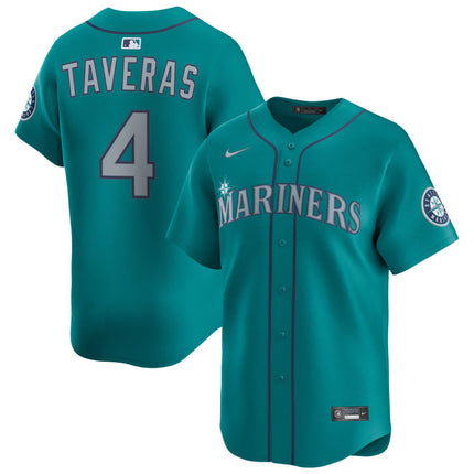 Leody Taveras Seattle Mariners 2025 Alternate Limited Jersey - Aqua