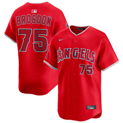 Connor Brogdon Los Angeles Angels 2025 Alternate Limited Jersey - Red