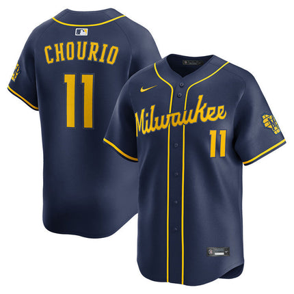 Jackson Chourio Milwaukee Brewers 2025 Alternate Limited Jersey - Navy
