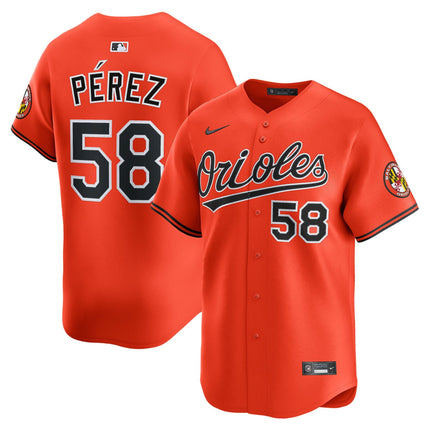 Cionel Perez Baltimore Orioles 2025 Alternate Limited Jersey - Orange