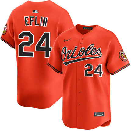 Zach Eflin Baltimore Orioles 2025 Alternate Limited Jersey - Orange