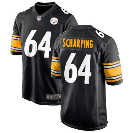 Max Scharping Pittsburgh Steelers 2025 Game Jersey - Black