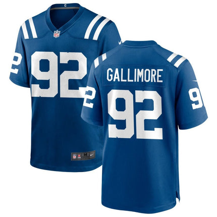 Neville Gallimore Indianapolis Colts 2025 Game Jersey - Royal