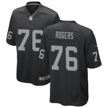 Caleb Rogers Las Vegas Raiders 2025 Game Jersey - Black