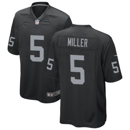Cam Miller Las Vegas Raiders 2025 Game Jersey - Black