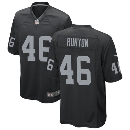Carter Runyon Las Vegas Raiders 2025 Game Jersey - Black