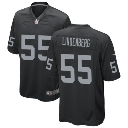 Cody Lindenberg Las Vegas Raiders 2025 Game Jersey - Black