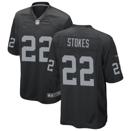 Eric Stokes Las Vegas Raiders 2025 Game Jersey - Black