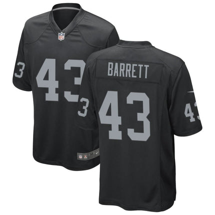 Michael Barrett Las Vegas Raiders 2025 Game Jersey - Black