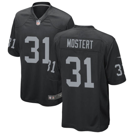 Raheem Mostert Las Vegas Raiders 2025 Game Jersey - Black