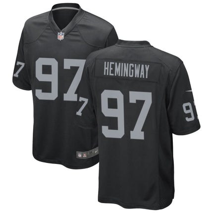 Tonka Hemingway Las Vegas Raiders 2025 Game Jersey - Black