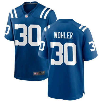 Hunter Wohler Indianapolis Colts 2025 Game Jersey - Royal