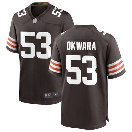 Julian Okwara Cleveland Browns 2025 Game Jersey - Brown