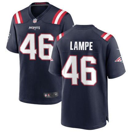 Brock Lampe New England Patriots 2025 Game Jersey - Navy