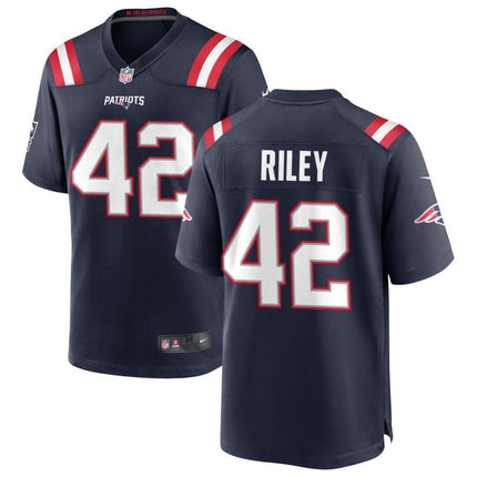Cam Riley New England Patriots 2025 Game Jersey - Navy