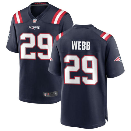 Jeremiah Webb New England Patriots 2025 Game Jersey - Navy