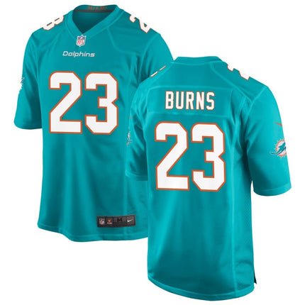 Artie Burns Miami Dolphins 2025 Game Jersey - Aqua