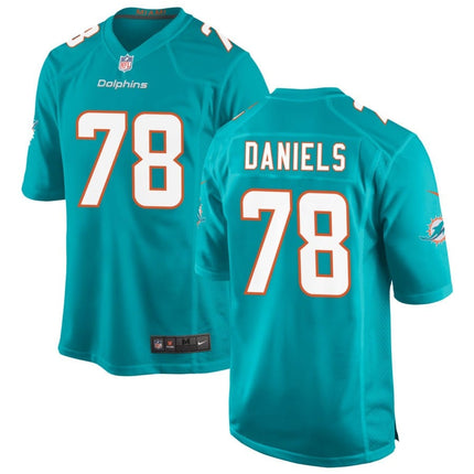 James Daniels Miami Dolphins 2025 Game Jersey - Aqua