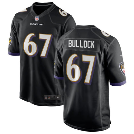 Corey Bullock Baltimore Ravens 2025 Alternate Game Jersey - Black