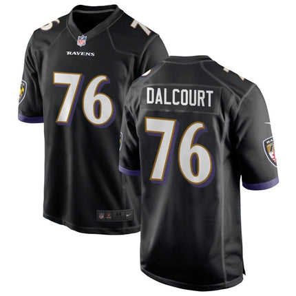 Darrian Dalcourt Baltimore Ravens 2025 Alternate Game Jersey - Black
