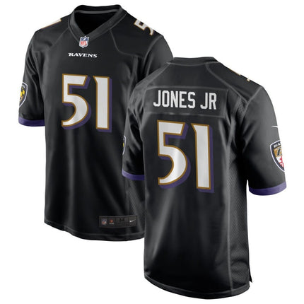 Emery Jones Jr. Baltimore Ravens 2025 Alternate Game Jersey - Black
