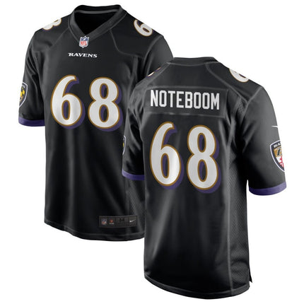 Joseph Noteboom Baltimore Ravens 2025 Alternate Game Jersey - Black