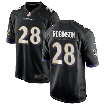 Marquise Robinson Baltimore Ravens 2025 Alternate Game Jersey - Black