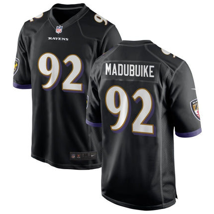 Nnamdi Madubuike Baltimore Ravens 2025 Alternate Game Jersey - Black