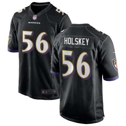 Reid Holskey Baltimore Ravens 2025 Alternate Game Jersey - Black
