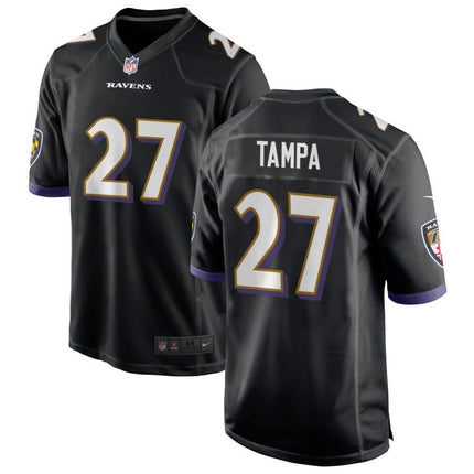 T.J. Tampa Baltimore Ravens 2025 Alternate Game Jersey - Black